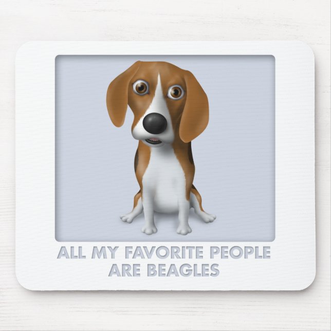 Beagle Favourite BEA1 Mouse Pad (Front)