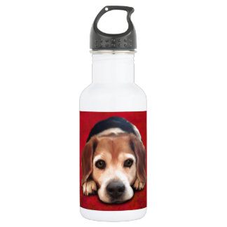 Beagle Fine Art Dog Art Painting 532 Ml Water Bottle
