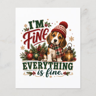 Beagle Fine Everything Is Fine Flyer