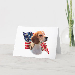 Beagle Flag Card
