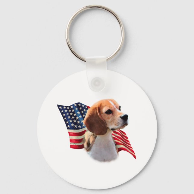 Beagle Flag Key Ring (Front)