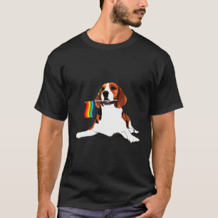 Beagle Flag Lesbian Gay Pride Lgbt T-Shirt