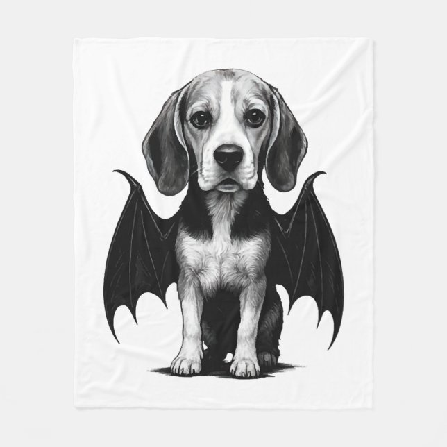 Beagle        fleece blanket (Front)