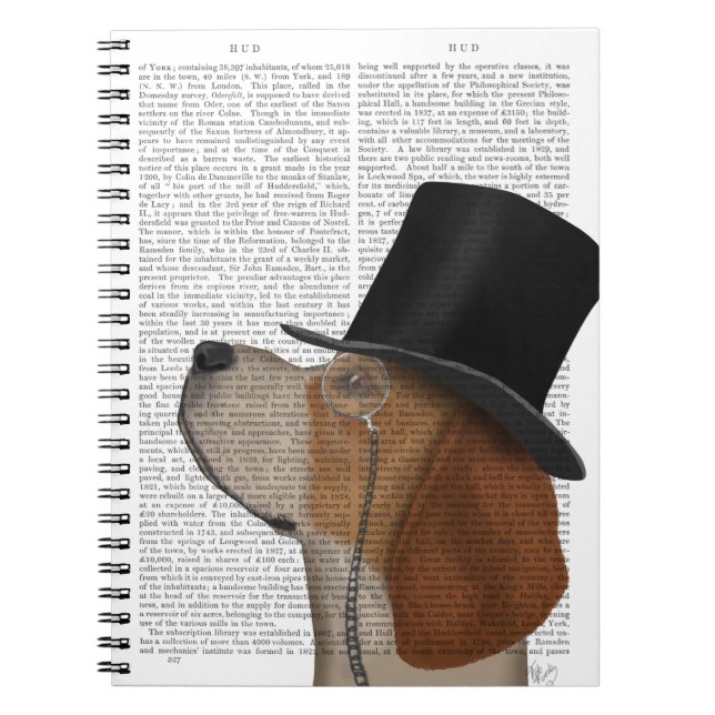 Beagle, Formal Hound and Hat Notebook (Front)