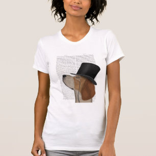 Beagle, Formal Hound and Hat T-Shirt