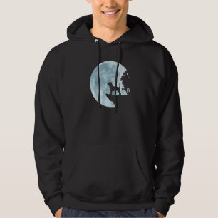 Beagle Full Moon Dog Hunting Cool Puppy Owner Cute Hoodie
