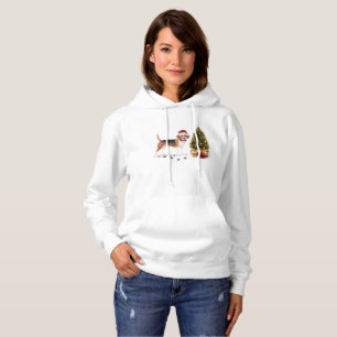 Beagle Funny Christmas Dog with Tree Hoodie