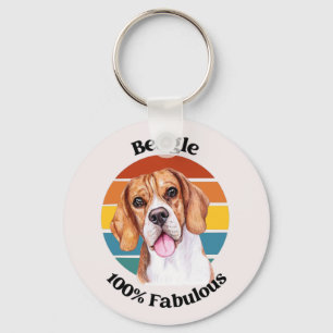 Beagle funny quote Keychain