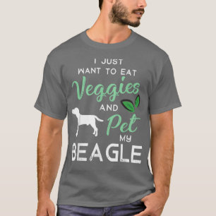 Beagle Funny Vegan Dog Lover Owner Xmas Birthday G T-Shirt