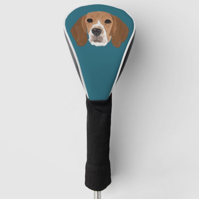 Beagle Golf Head Cover (Front)