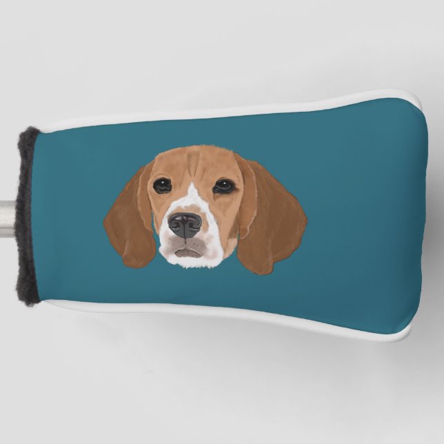 Beagle Golf Head Cover (Front)