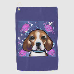 Beagle golf towel