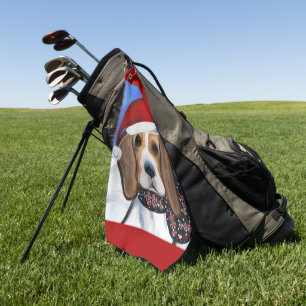 Beagle golf towel