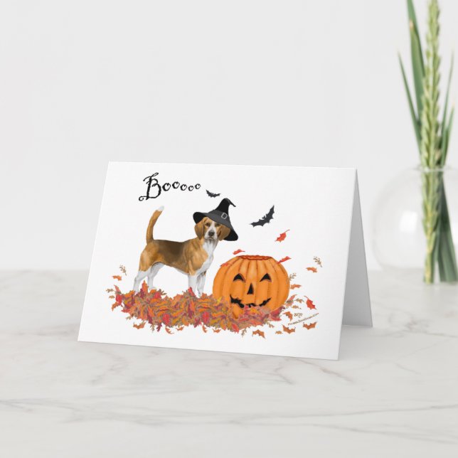 Beagle Halloween Card (Front)