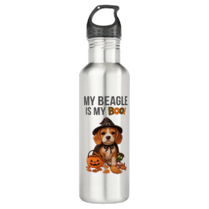Beagle Halloween Costume  My Beagle is My Boo Dog  710 Ml Water Bottle