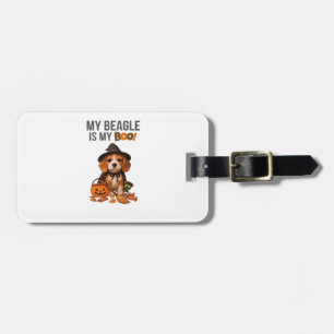 Beagle Halloween Costume My Beagle is My Boo Dog Luggage Tag