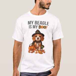 Beagle Halloween Costume  My Beagle is My Boo Dog  T-Shirt