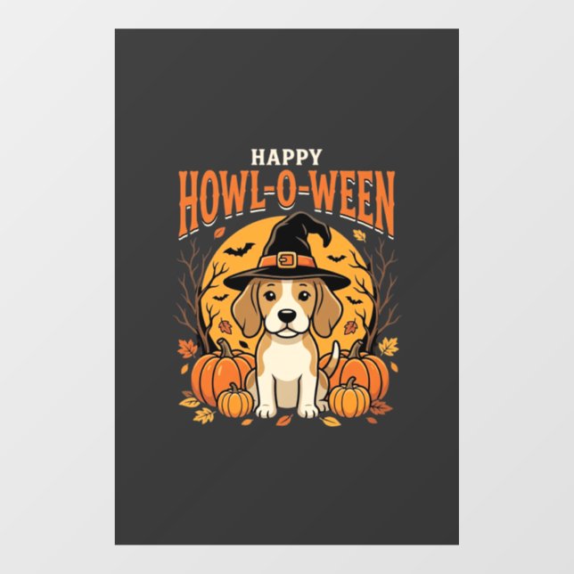 Beagle Halloween Howl-O-Ween Dog Pumpkin Design_1 (Sheet)
