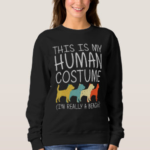 Beagle Halloween Human Costume Puppy Dog Pet Easy Sweatshirt