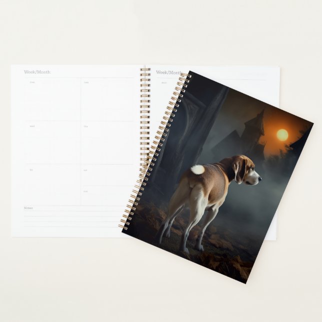 Beagle Halloween Scary  Planner (Display)