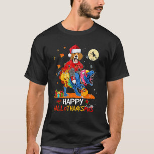 Beagle Happy Hallothanksmas Halloween Thanksgiving T-Shirt