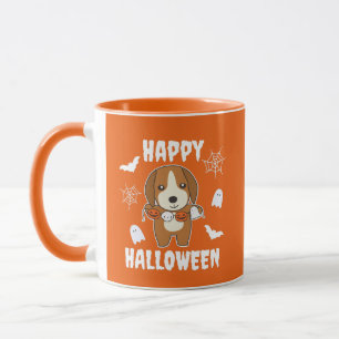 Beagle Happy Halloween Dog Costume Mug