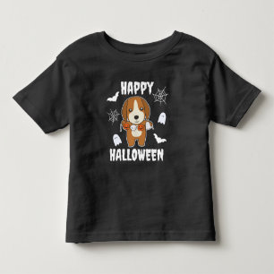 Beagle Happy Halloween Dog Costume Toddler T-Shirt
