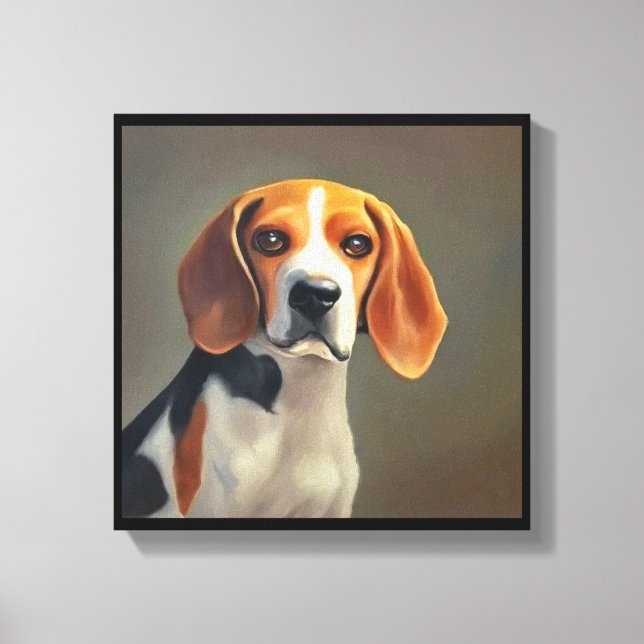 Beagle-Harrier Dog  Canvas Print (Front)