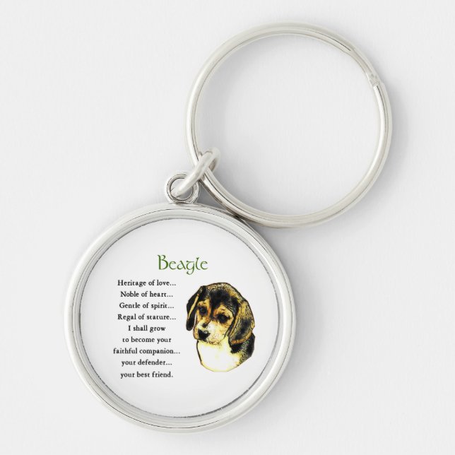 Beagle Heritage of Love Key Ring (Front)