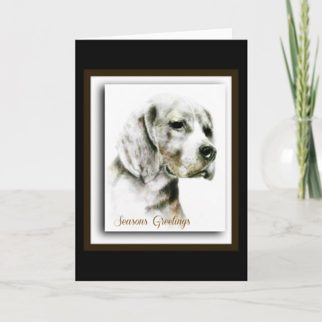 Beagle Holiday Card (Front)