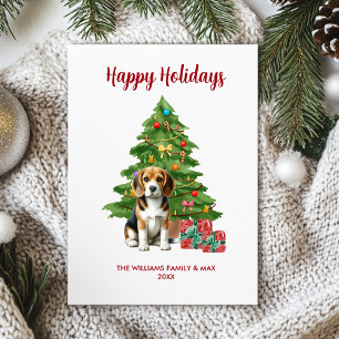 Beagle Holiday Card