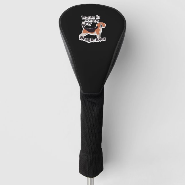 Beagle Home Golf Head Cover (Front)