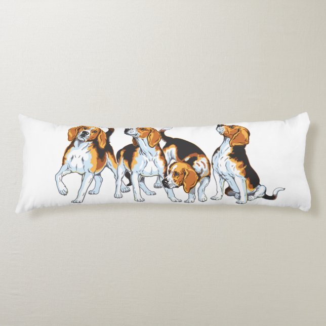beagle hound body cushion (Front)