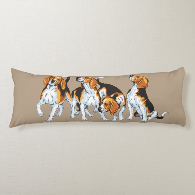beagle hound body cushion (Front)