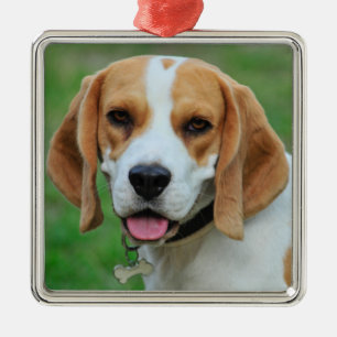 Beagle Hound Dog Metal Tree Decoration