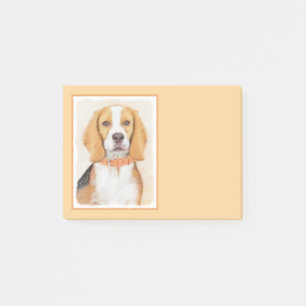 Beagle Hound Dog Painting Original Animal Art Post-it Notes