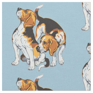 beagle hound fabric