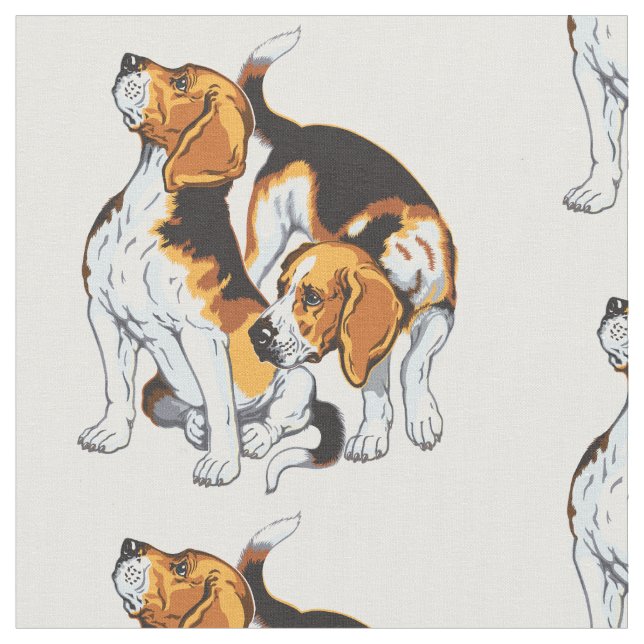 beagle hound fabric (Close Up)