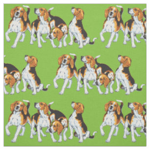 beagle hounds fabric