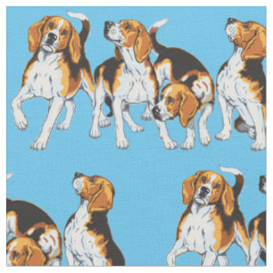 beagle hounds fabric