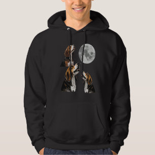Beagle  Howling at the Moon Cute Beagle Hoodie