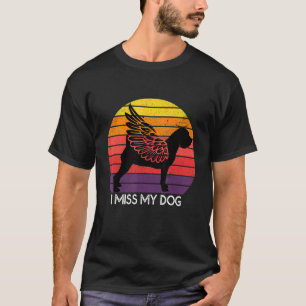 Beagle I Miss My Dog Angel Wings Pet Memorial Vint T-Shirt