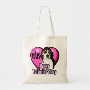 Beagle I Wuf You Tote Bag