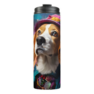  Beagle in a Pink Hat  Thermal Tumbler