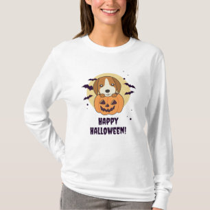 Beagle In Pumpkin Sweet Dogs Happy Halloween T-Shirt