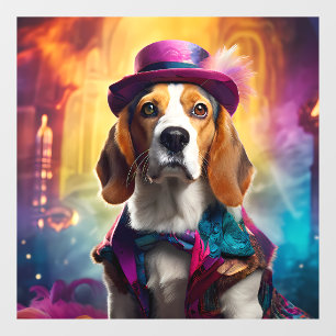 Beagle in Vibrant Costume