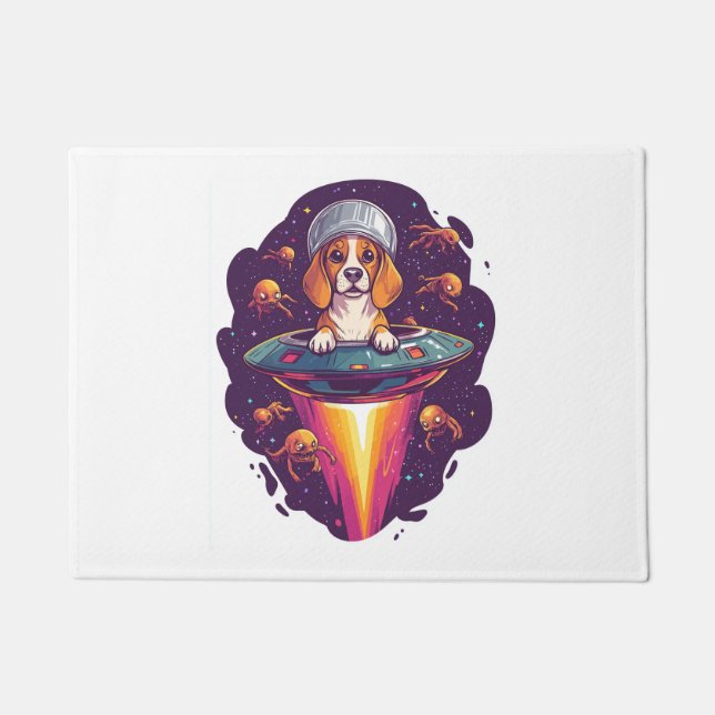 Beagle – Intergalactic Dog Encounter Doormat (Front)