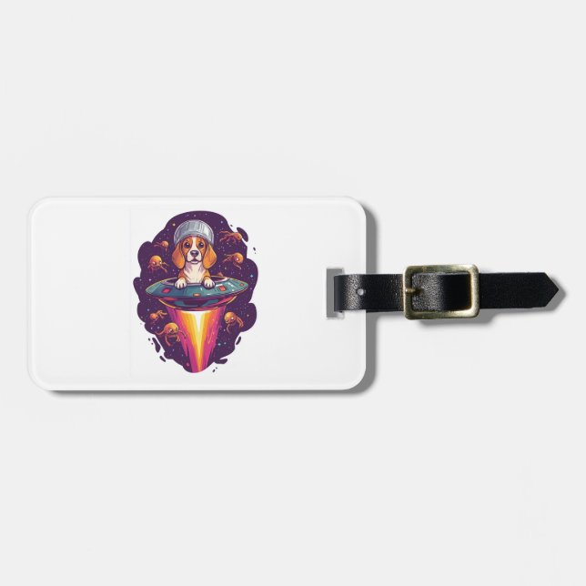 Beagle � Intergalactic Dog Encounter Luggage Tag (Front Horizontal)