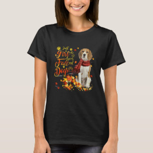 Beagle Just A Girl Who Loves Fall And Dogs T-Shirt