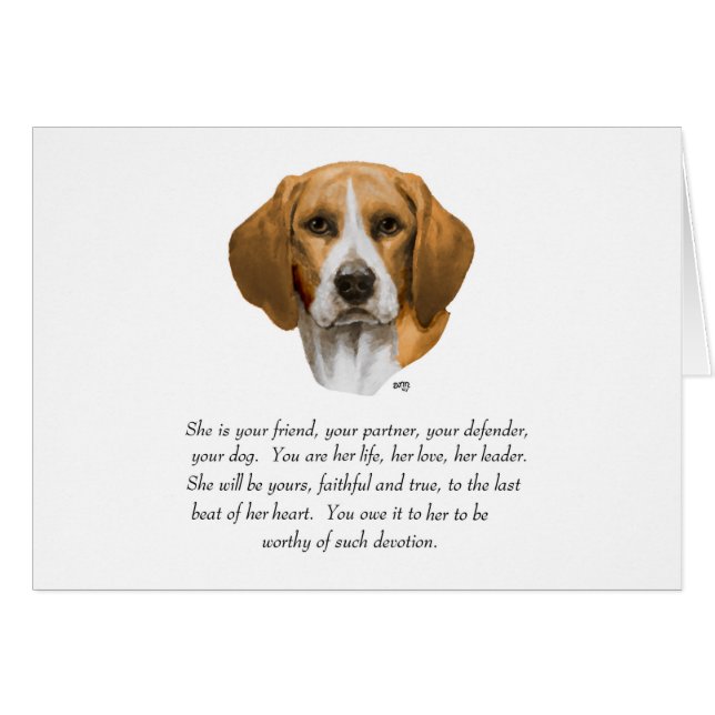Beagle Keepsake (Front Horizontal)